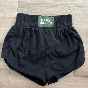 Daily Drills Black Bounce Shorts Size M